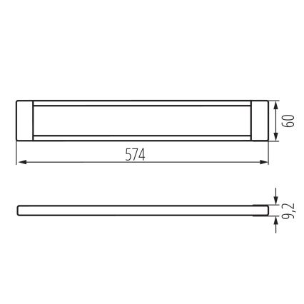 LED Hämardatav mööblivalgustus DAXA LED/9W/24V 3000/4000/5500K