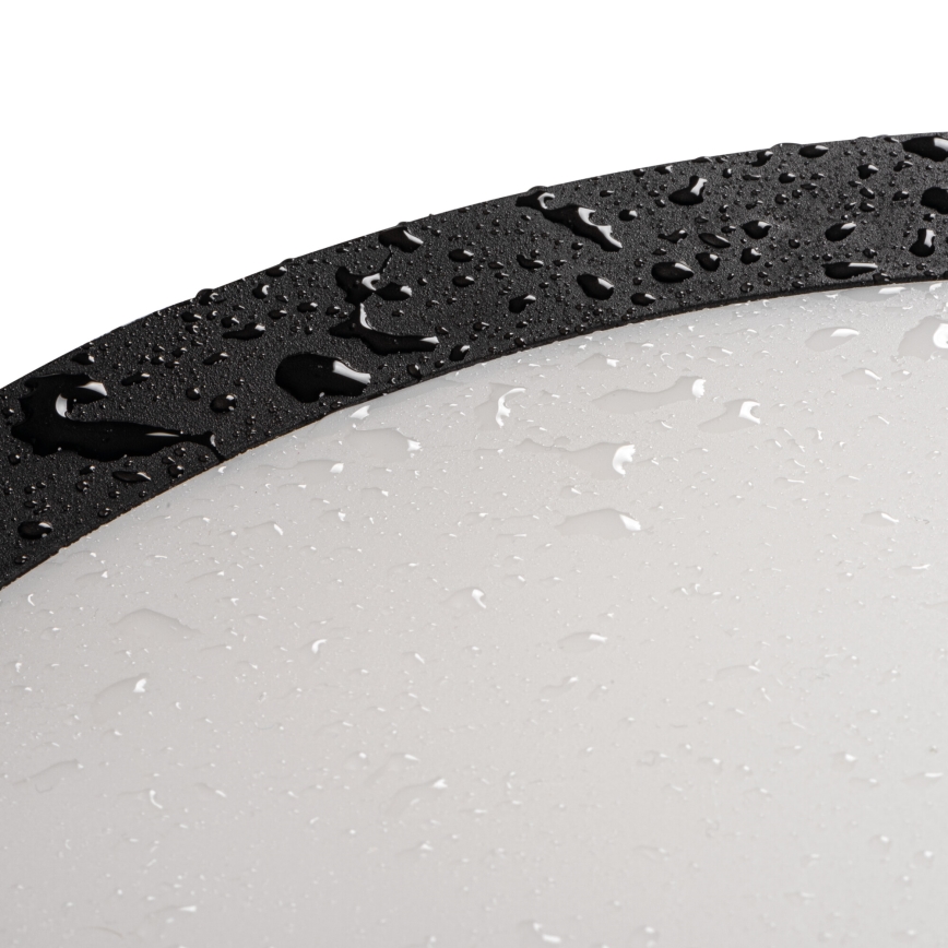 LEd Väli laevalgusti BENO ECO LED/12W/230V 3000/4000/6500K d. 20 cm IP65 must