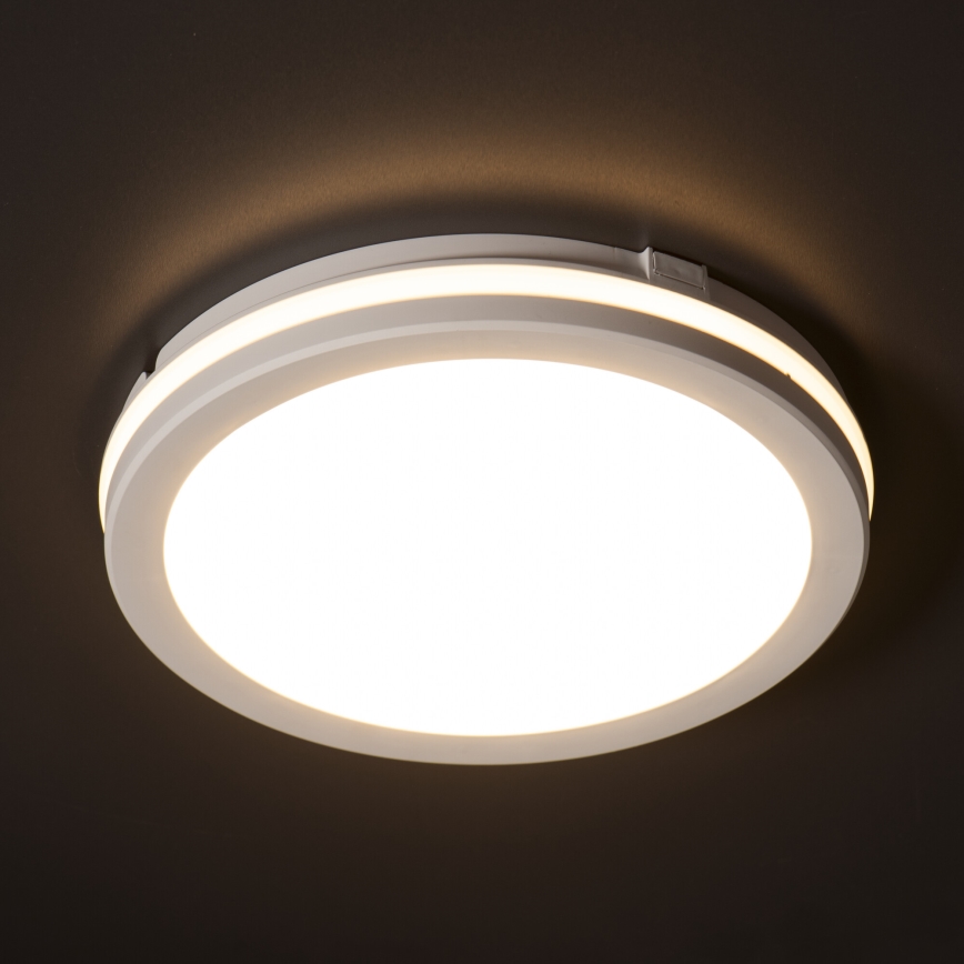 LEd Väli laevalgusti BENO E LED/20W/230V 3000/4000/6500K d. 20 cm IP65 valge