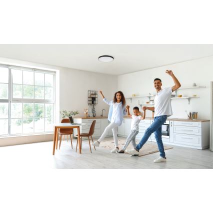 LED Hämardatav laevalgusti PLAFON LED/20W/230V 3000-6500K Wi-Fi must
