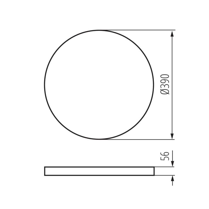 LED Hämardatav laevalgusti PLAFON LED/20W/230V 3000-6500K Wi-Fi must