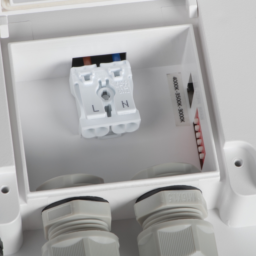 LEd Väli laevalgusti liikumisanduriga BENO LED/12/18W/230V 3000/3500/4000K IP65 valge kandiline