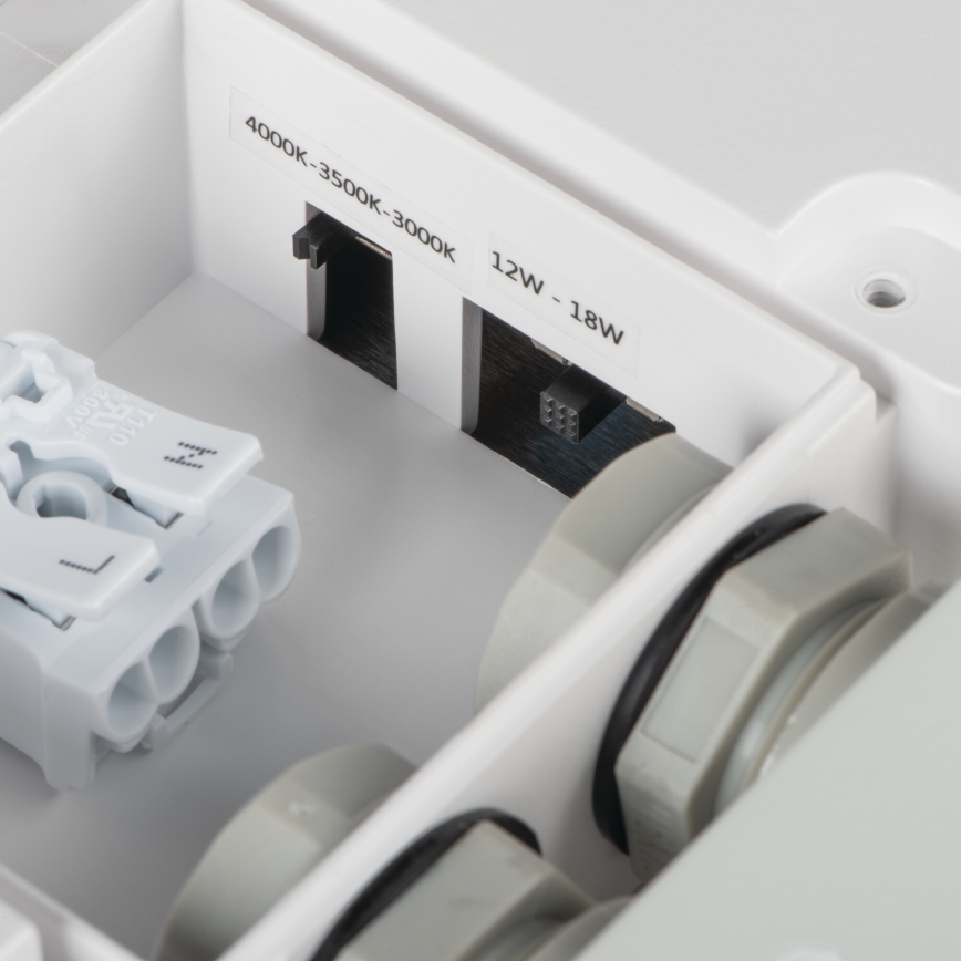 LED Väli laevalgusti BENO LED/12/18W/230V 3000/3500/4000K IP65 valge kandiline
