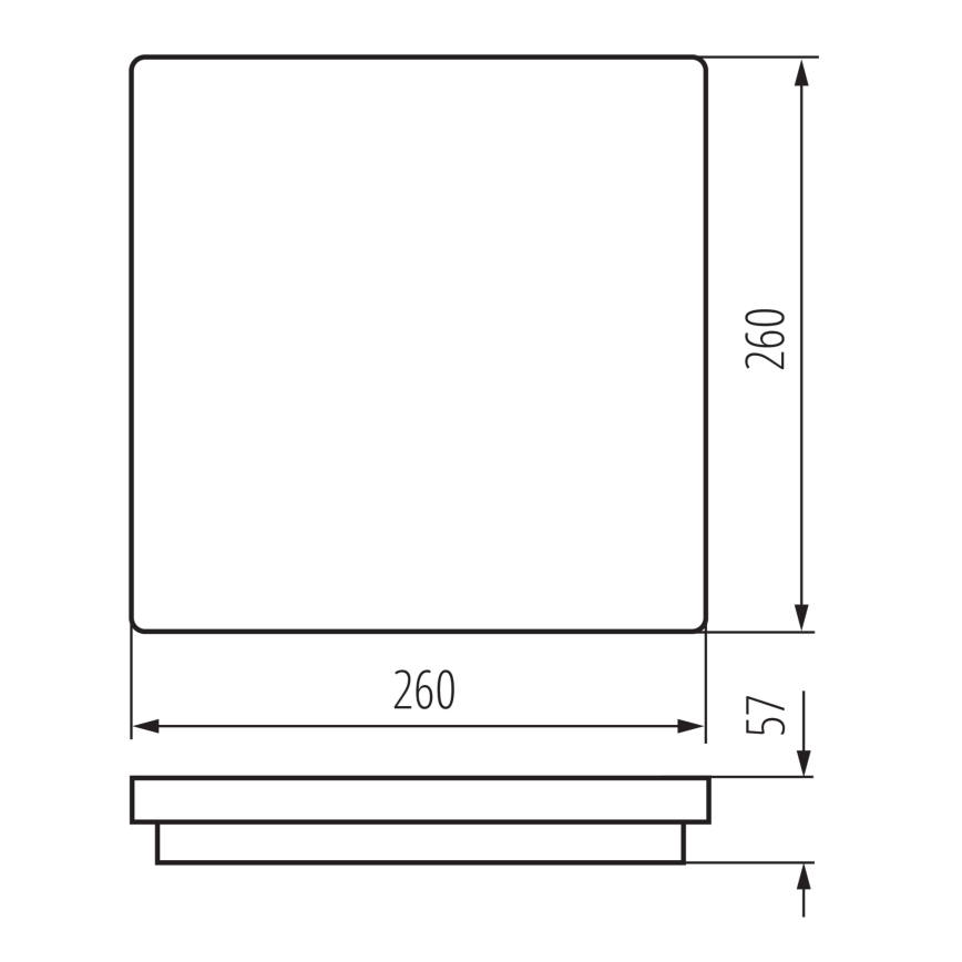 LED Väli laevalgusti BENO LED/24/30W/230V 3000/3500/4000K IP65 antratsiit kandiline