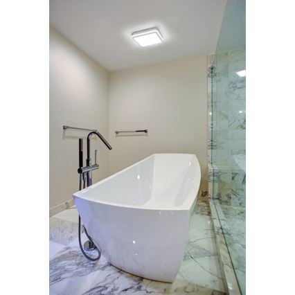 LEd Väli laevalgusti liikumisanduriga BENO LED/24/30W/230V 3000/3500/4000K IP65 valge kandiline