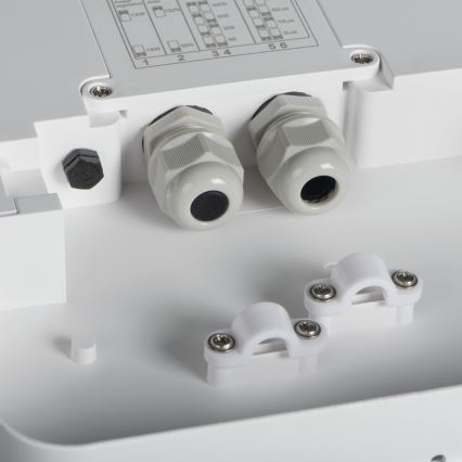 LEd Väli laevalgusti liikumisanduriga BENO LED/24/30W/230V 3000/3500/4000K IP65 valge kandiline