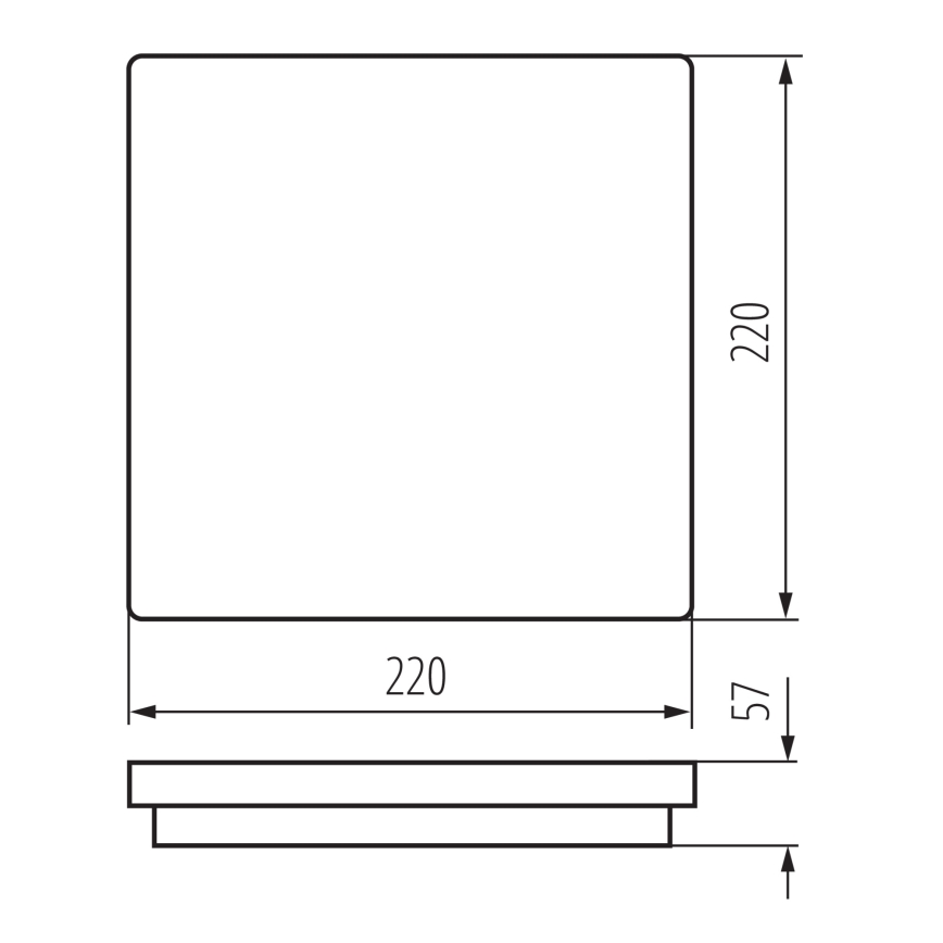 LEd Väli laevalgusti liikumisanduriga BENO LED/12/18W/230V 3000/3500/4000K IP65 antratsiit kandiline