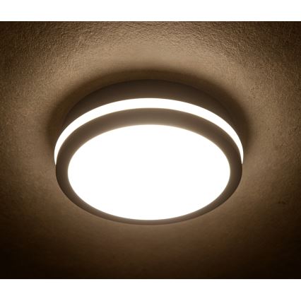 LEd Väli laevalgusti liikumisanduriga BENO LED/12/18W/230V 3000/3500/4000K IP65 antratsiit ümmargune