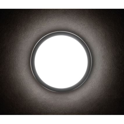 LEd Väli laevalgusti liikumisanduriga BENO LED/12/18W/230V 3000/3500/4000K IP65 antratsiit ümmargune