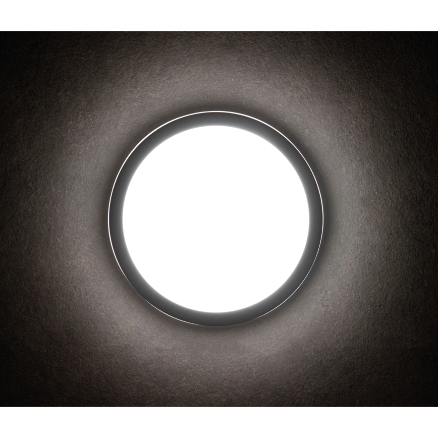 LEd Väli laevalgusti liikumisanduriga BENO LED/12/18W/230V 3000/3500/4000K IP65 antratsiit ümmargune