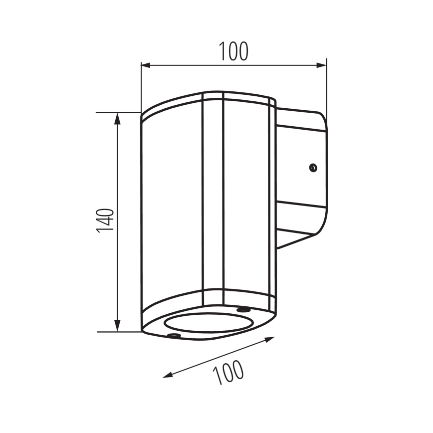 Väli seinavalgusti ZEVI 1xGU10/10W/230V IP54 antratsiit