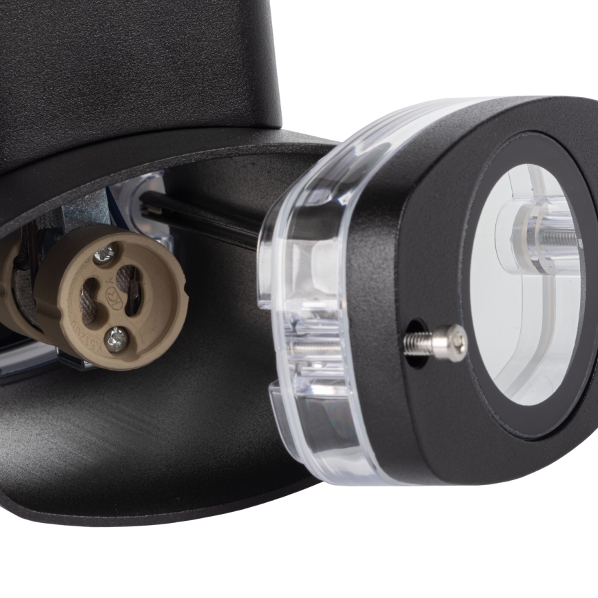 Väli seinavalgusti ZEVI 1xGU10/10W/230V IP54 must