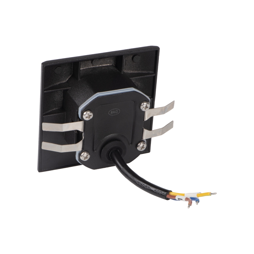 LED trepivalgusti EXIN LED/2,5W/230V 4000K IP65 must ruudukujuline