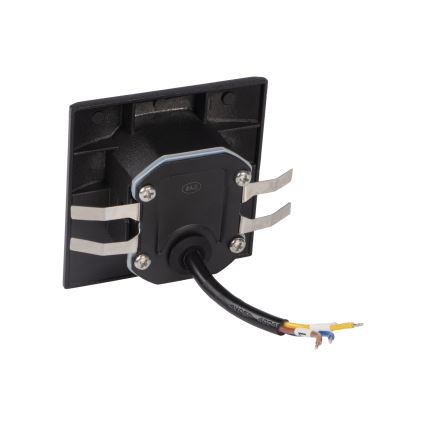 LED-trepivalgusti liikumis- ja hämarusanduriga EXIN LED/2,5W/230V 4000K IP65 must nurgakujuline