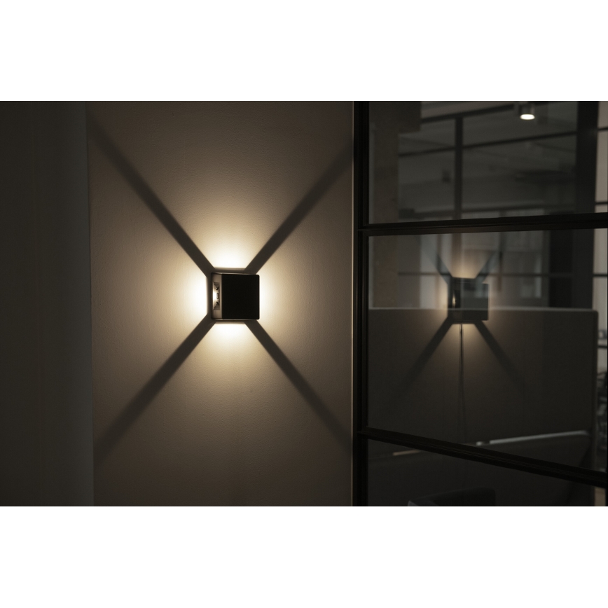 LED välisseinavalgusti REFAZI LED/6W/230V IP54 must