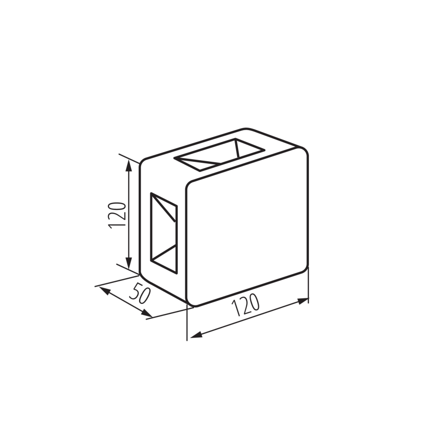 LED välisseinavalgusti REFAZI LED/6W/230V IP54 must