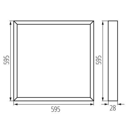 LED-ripplaepaneel BLINGO AIO LED/38W/230V 3000/4000/6500K 60x60 cm CRI 90
