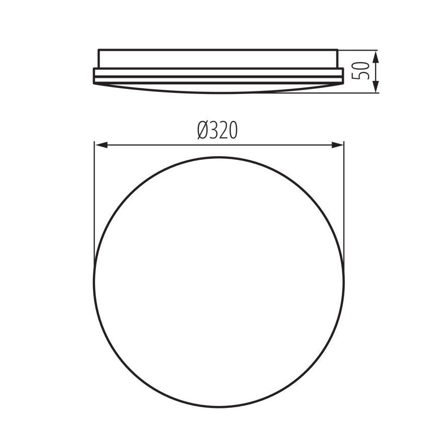 LED vannitoa laevalgusti ENELO LED/17W/230V Ø 32 cm IP44