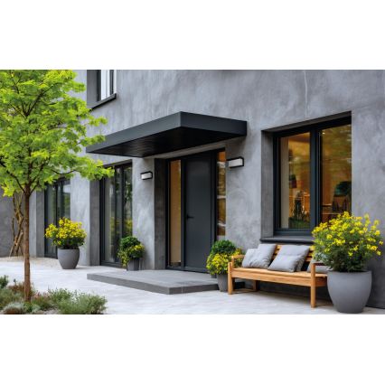 Välisseinavalgusti LERTO 1xE27/15W/230V IP54 must