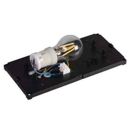 Välisseinavalgusti LERTO 1xE27/15W/230V IP54 must