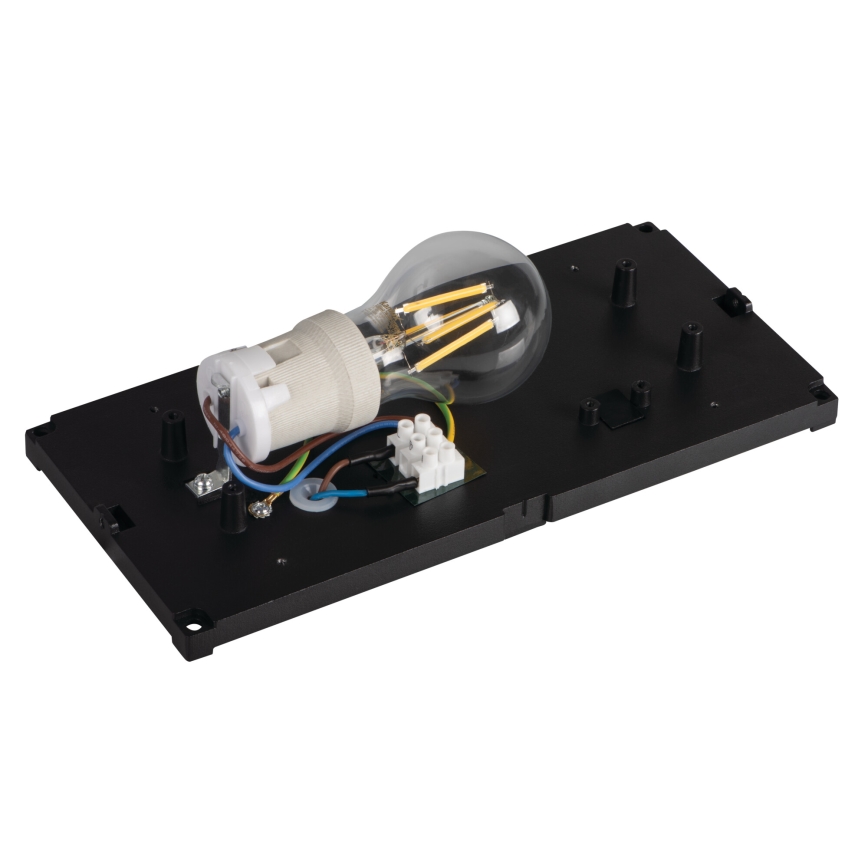 Välisseinavalgusti LERTO 1xE27/15W/230V IP54 must