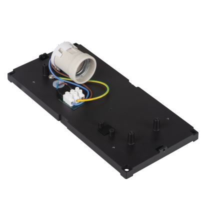 Välisseinavalgusti LERTO 1xE27/15W/230V IP54 must