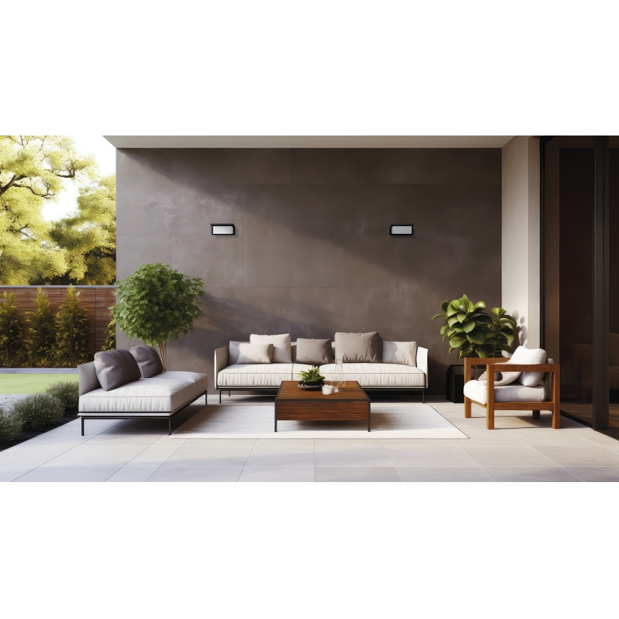 LED välisseinavalgusti LERTO LED/12W/230V IP54 must