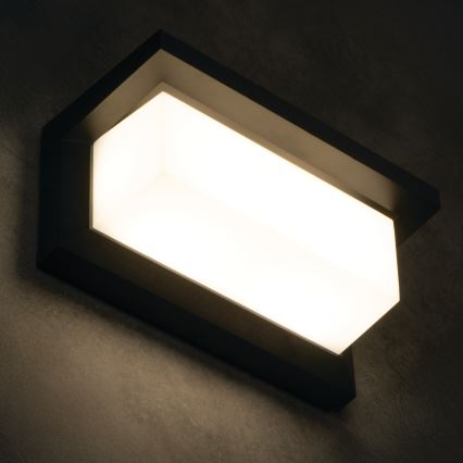 LED välisseinavalgusti LERTO LED/12W/230V IP54 must