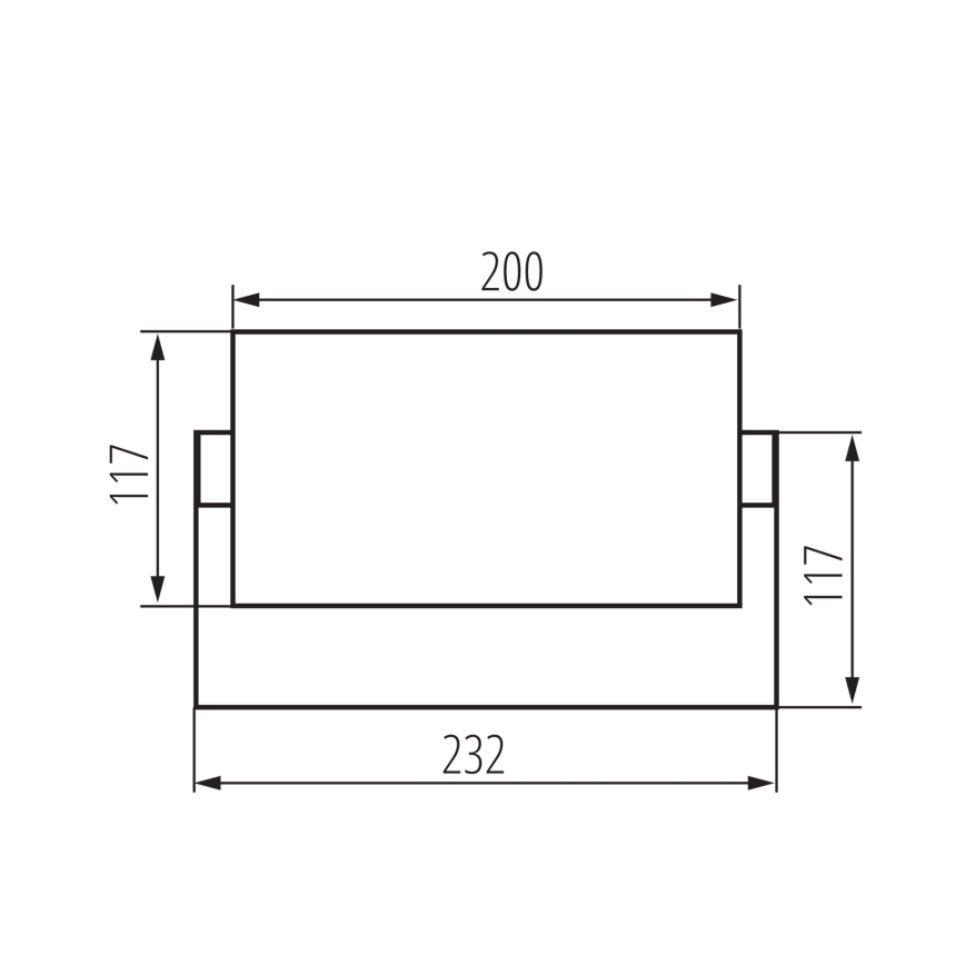 LED välisseinavalgusti XERTO LED/20W/230V 3000/4000/6500K IP65 must