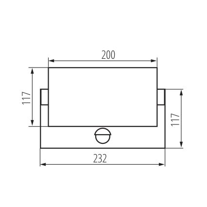 LED välisseinavalgusti liikumis- ja hämarusanduriga XERTO LED/20W/230V 3000/4000/6500K IP44 must