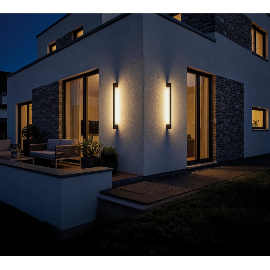 LED välisseinavalgusti YALTE LED/8,5W/230V 3000/4000/6500K 93 cm IP54 must