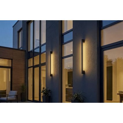 LED välisseinavalgusti YALTE LED/12W/230V 3000/4000/6500K 123 cm IP54 must