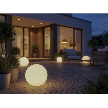 Välisvalgusti STONO 1xE27/15W/230V, läbimõõt 20 cm, IP65, valge