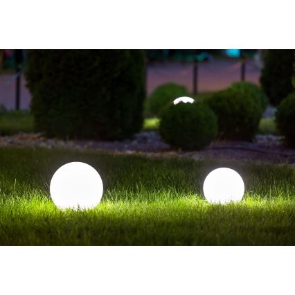 Välisvalgusti STONO 1xE27/15W/230V, läbimõõt 20 cm, IP65, valge