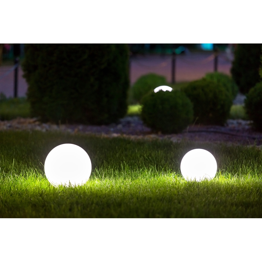 Välisvalgusti STONO 1xE27/15W/230V, läbimõõt 20 cm, IP65, valge