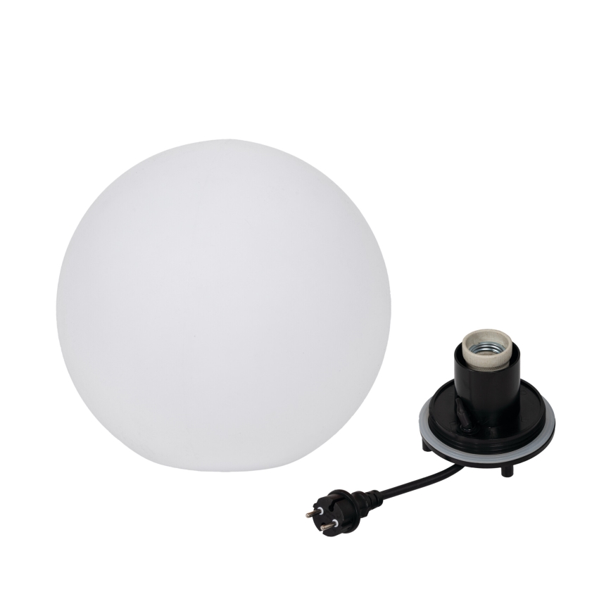 Välisvalgusti STONO 1xE27/20W/230V, läbimõõt 30 cm, IP65, valge