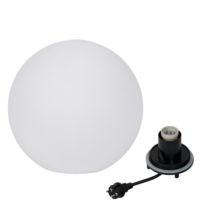 Välisvalgusti STONO 1xE27/20W/230V läbimõõt 40 cm IP65 valge