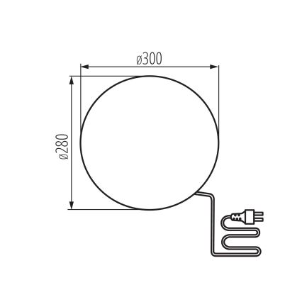 STONO välisvalgusti 1xE27/20W/230V, läbimõõt 30 cm, IP65, beež