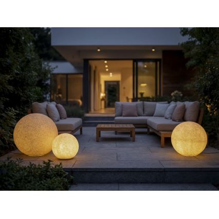 Välisvalgusti STONO 1xE27/20W/230V, läbimõõt 50 cm, IP65, beež