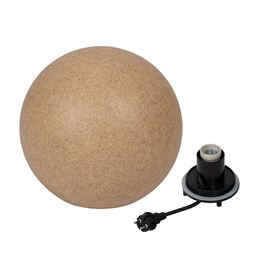 Välisvalgusti STONO 1xE27/20W/230V, läbimõõt 50 cm, IP65, beež