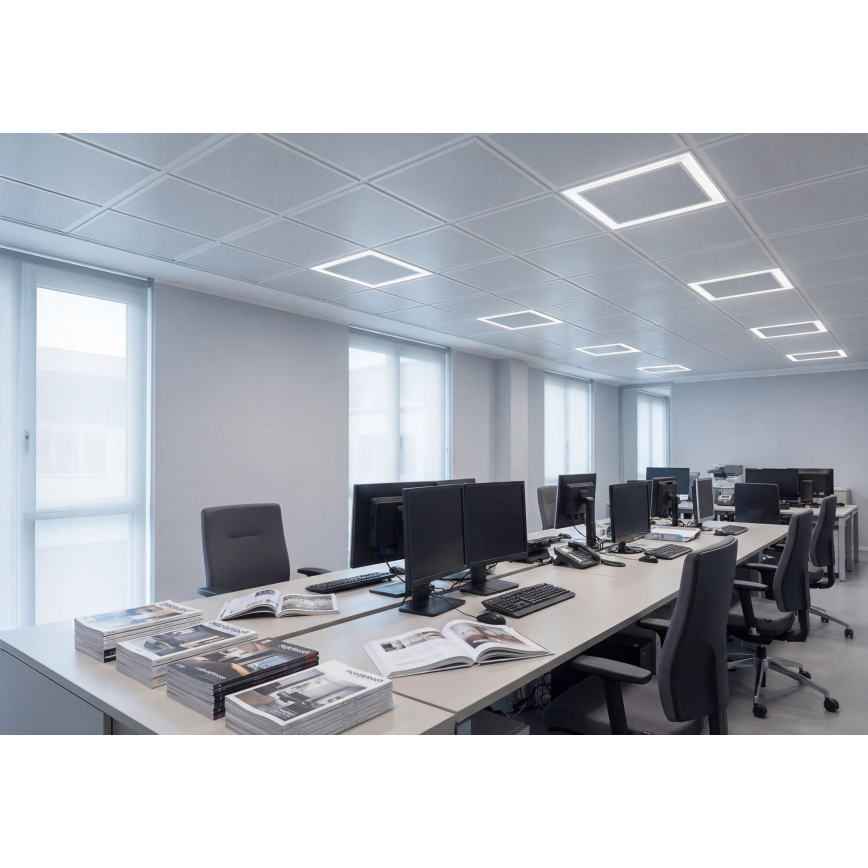 LED ripplagi raam AVAR LED/32W/230V 3000/4000/6000K 60x60 cm UGR19