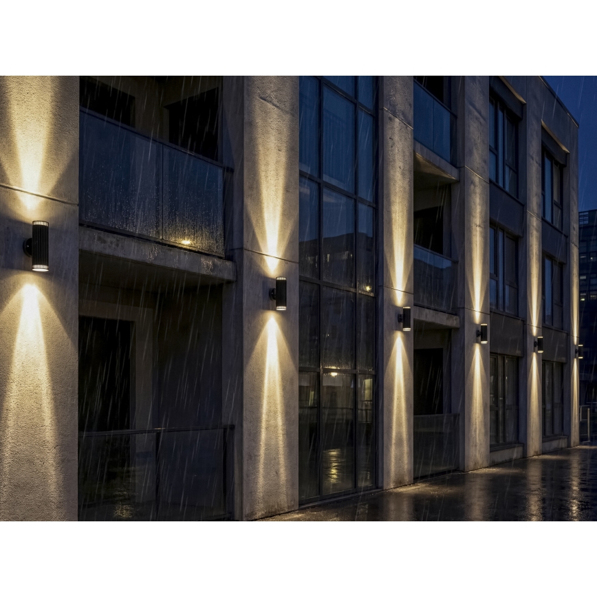 Välisseinale kinnitatav suunavalgusti RADILO 2xGU10/11W/230V IP44 must