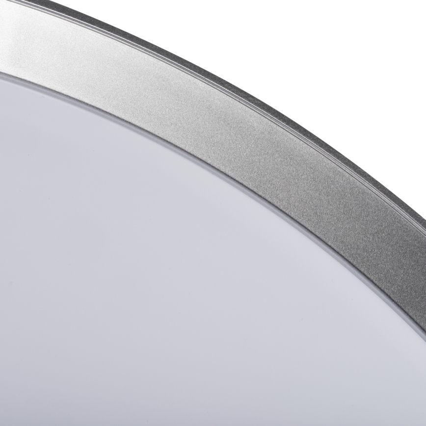 Hämardatav LED-laelamp LIXAN LED/47W/230V 3000-6500K Ø 38,6 cm valge/hõbedane + kaugjuhtimispult