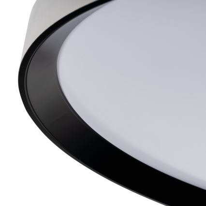 LED hämardatav laevalgusti LIXAN LED/65W/230V 3000-6500K läbimõõt 48,6 cm valge/must + kaugjuhtimispult