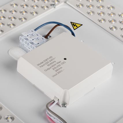 LED hämardatav laevalgusti LIXAN LED/65W/230V 3000-6500K läbimõõt 48,6 cm valge/must + kaugjuhtimispult