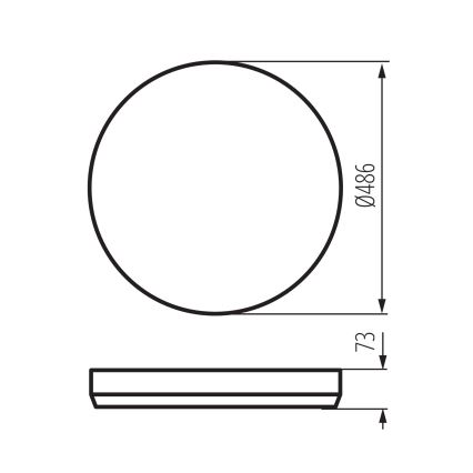 LED hämardatav laevalgusti LIXAN LED/65W/230V 3000-6500K läbimõõt 48,6 cm valge/must + kaugjuhtimispult