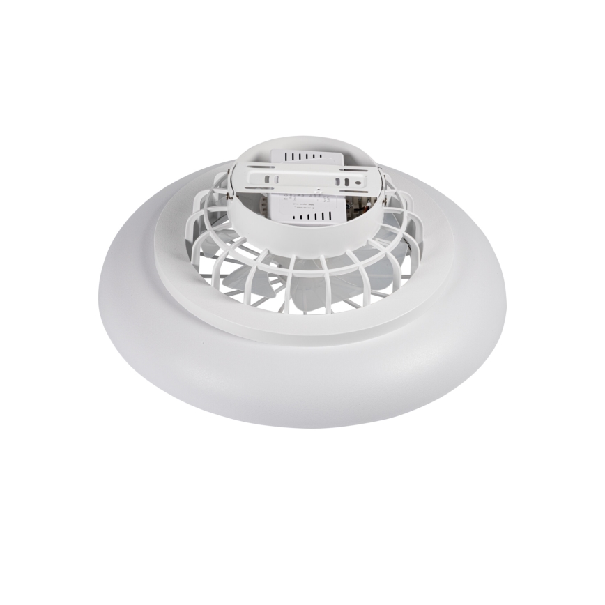 LED RGBW hämardatav laelamp ventilaatoriga PLAVE PAN LED/24W/230V 3000-6500K läbimõõt 48,5 cm valge + kaugjuhtimispult