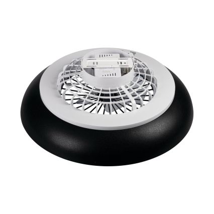 LED RGBW hämardatav laevalgusti ventilaatoriga PLAVE PAN LED/48W/230V 3000-6500K läbimõõt 60 cm must + kaugjuhtimispult