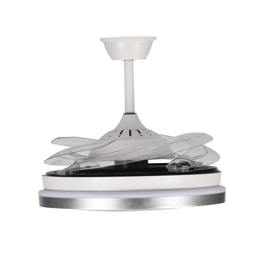 LED-hämardatav laelamp ventilaatoriga PLAVE LED/36W/230V 3000-6500K hõbe/valge + kaugjuhtimispult