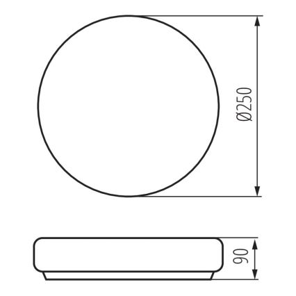 Laevalgusti vannituppa PERAZ 1xE27/15W/230V d. 25 cm IP44